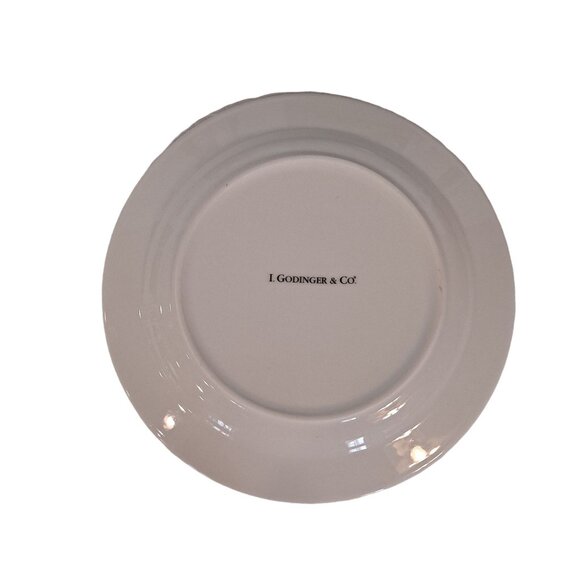 5 Amaryllis Salad Plates Christmas Blooming Flower By I. Godinger & Co. - Picture 5 of 6